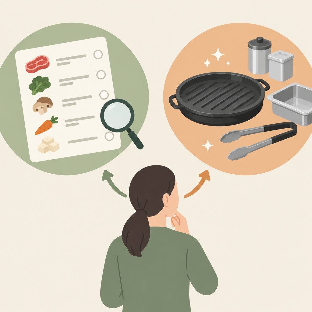 AI 생성 설명 이미지: 안산일동맛집 유니드정육식당 | 알레르기 문의에서 재료와 조리 환경을 나눠 확인하는 법